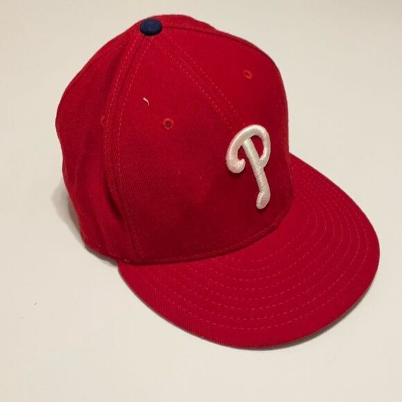Philadelphia Phillies Men’s Red New Era 59Fifty Ballcap, 7 1/4 - Picture 11 of 11